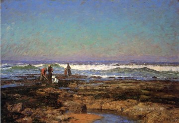 Buscadores de almejas Theodore Clement Steele Pinturas al óleo